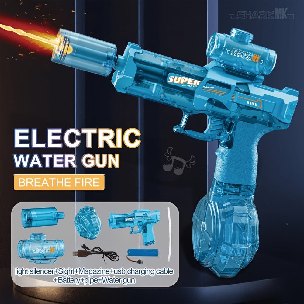 Kids Electric Water Gun with Large Capacity | Automatic Squirt Blaster for Boys & Girls, Outdoor Summer Toy for Swimming Pool Beach Lawn Backyard, Fun Birthday - product image 7