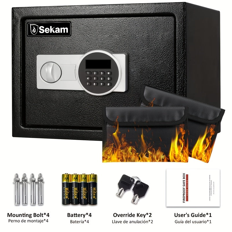 Heavy Duty Steel Safe With Cash Bag Without Cash Bag Home Safety Safe Equipped With A Combination Lock and Key Lock Suitable For Storing Cash Documents and - product image 18