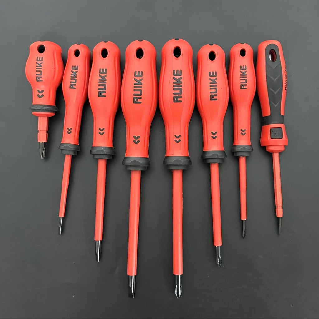 Magnetic Screwdriver Set 8pcs, 4 Slotted & 4 Phillips Non-Slip Handle Precision Screwdrivers, Manual Hand Tool Kit for Electronics, Furniture, Appliances, Car Repair & DIY Projects - product image 11