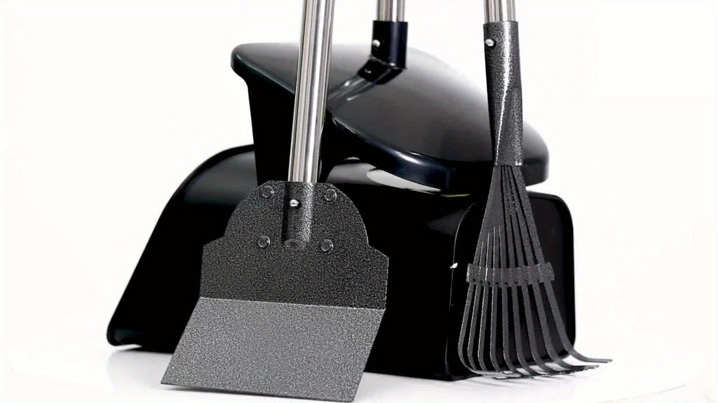 Dog Pooper Scooper with Long Handle & Swivel Bin – Heavy Duty Rake Spade Set, 40 Waste Bags Included, Pet Waste Removal for Yard Grass Gravel - product image 8