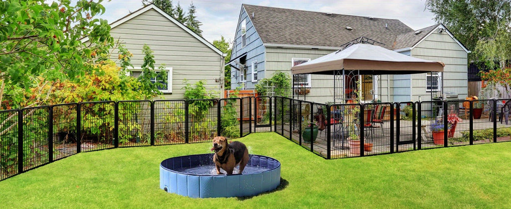8 & 16 Panel Pet Exercise Pen for Large Medium Small Dogs, Carry-along Indoor Outdoor Puppy Pen for Yard Garden Camping RV, 24"/32"/40" Panel Height – Dog - product image 23