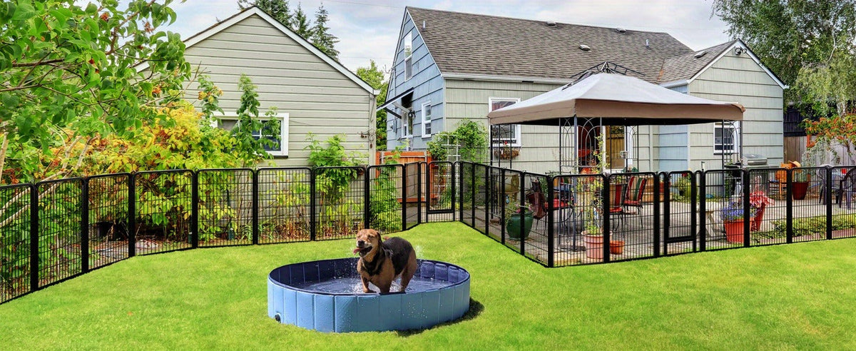 8 & 16 Panel Pet Exercise Pen for Large Medium Small Dogs, Carry-along Indoor Outdoor Puppy Pen for Yard Garden Camping RV, 24"/32"/40" Panel Height – Dog - product image 23