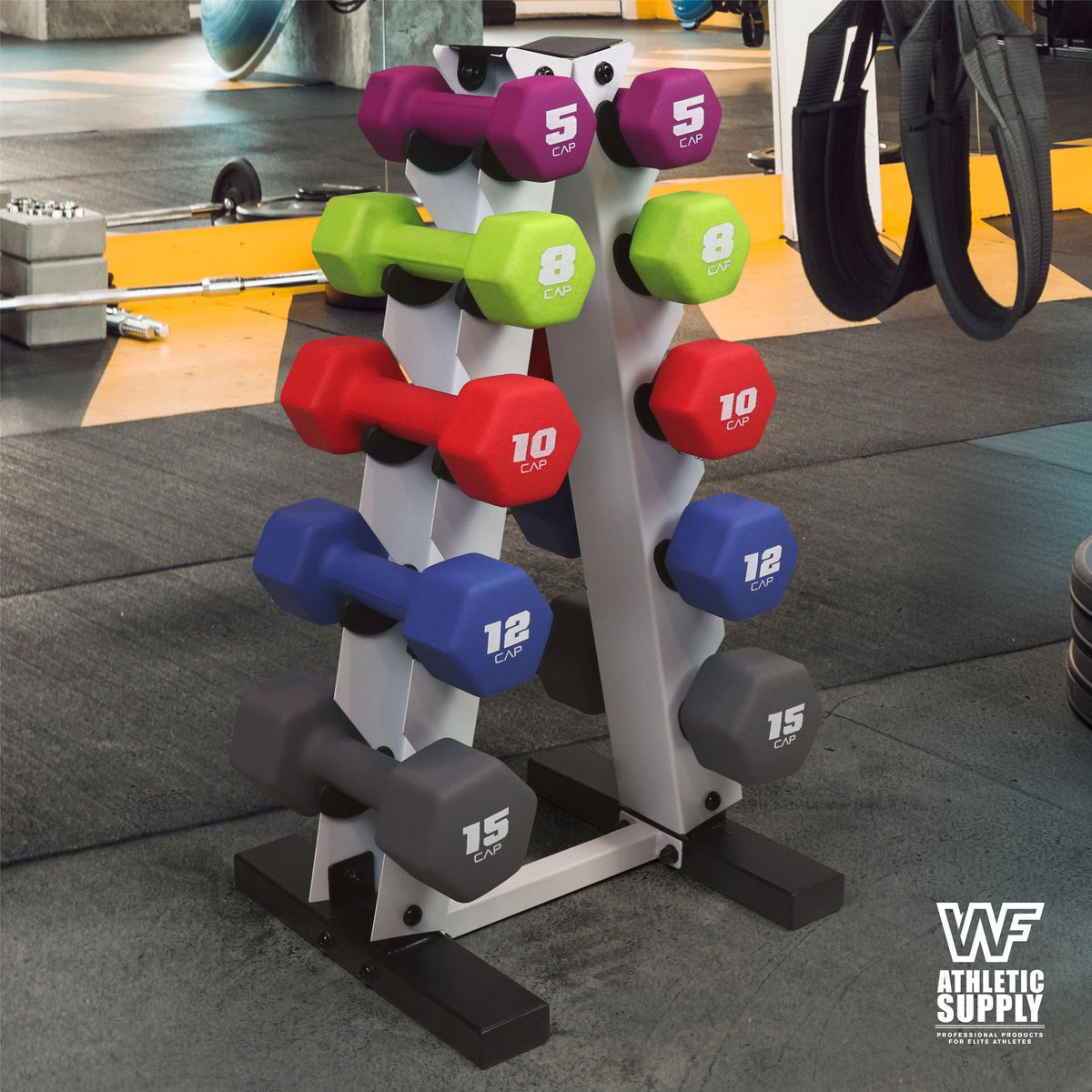 Neoprene Dumbbells Pair with Non-Slip Hex Shape | 2LB to 15LB Available in Yellow, Green, Red, Blue & Gray | Color-Coded Hand Weights for Women & Men, Strength - product image 25