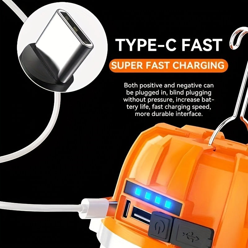 Rechargeable LED Camping Lantern with Power Bank USB Outdoor Hanging Tent Light Built-in Battery Emergency Lamp for Camping BBQ Hiking Patio Backpacking - product image 12