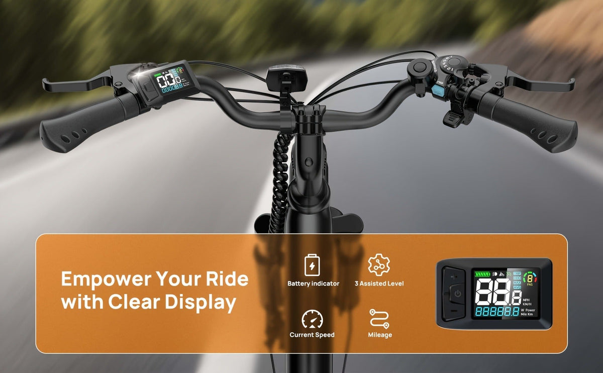 350W Motor, 48V 10.4Ah Battery, 60-Mile Range, Dual Shock Absorbers & LCD Display – Electric Mountain Bike 26" - product image 12