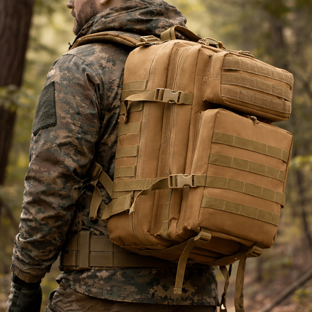 Tactical Backpack 45L | Military Rucksack for Men Women Hiking Camping Emergency 3-Day Bug Out Bag