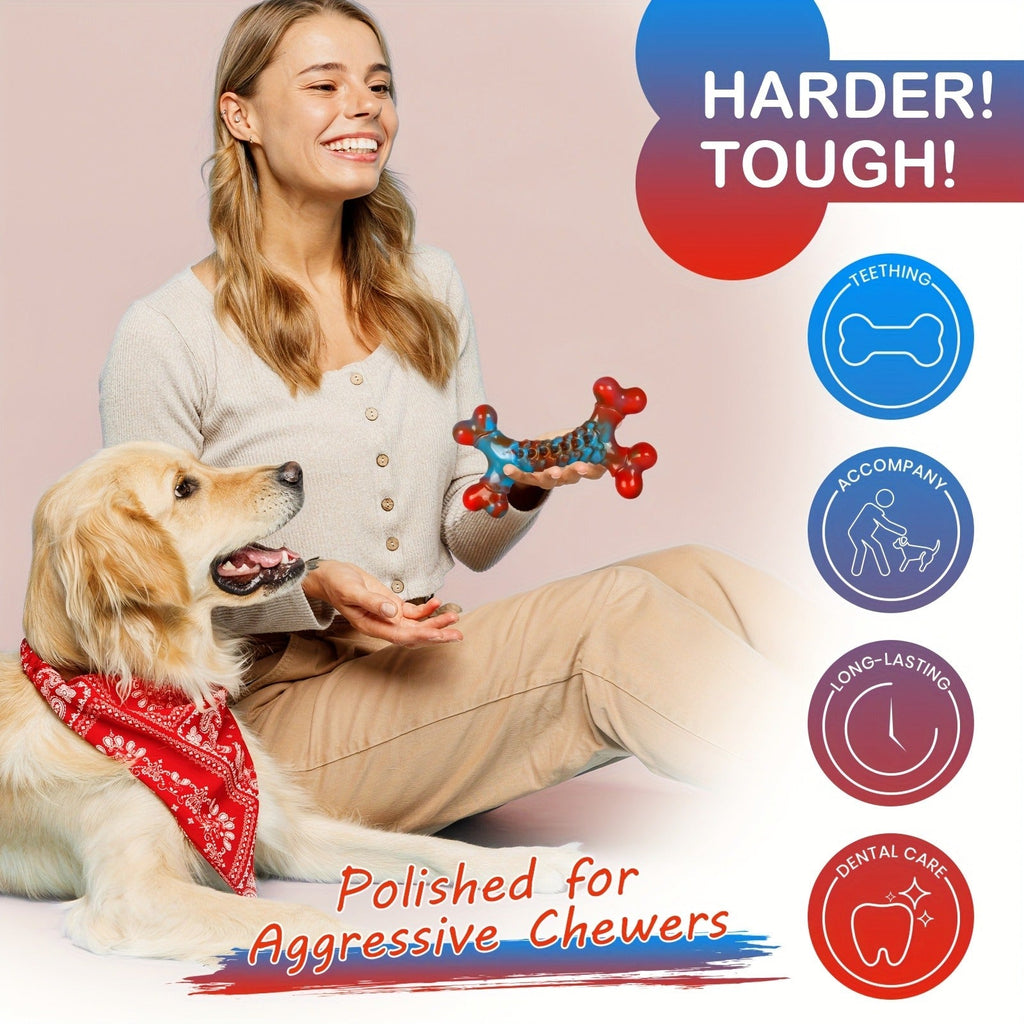 Dog Chew Toys for Aggressive Chewers – Indestructible Tough Dog Toys for Large Breed Dogs, Sturdy Heavy Duty Chew Toy Bundle 5 Pack, Long-Lasting Rubber Dog - product image 5