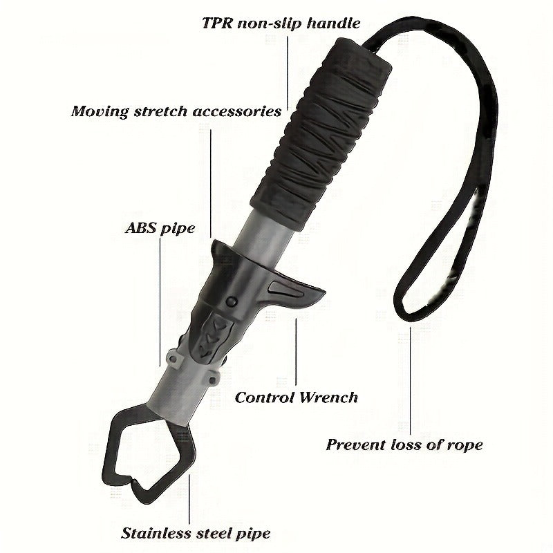 Fishing Pliers Fish Gripper Combo Set 2pcs Stainless Steel Hook Remover Line Cutter with TPR Non-Slip Handle Spring-Loaded Lock for Freshwater Saltwater Bass - product image 13