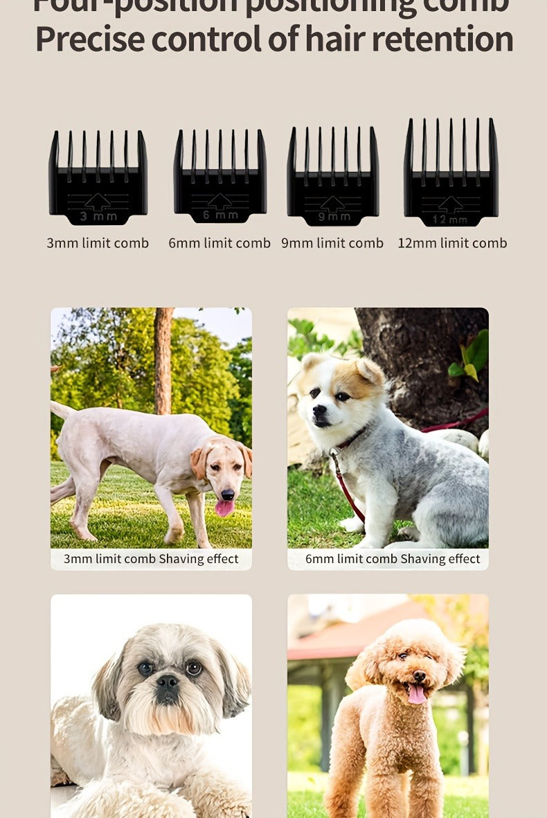 Pet Grooming Clippers Rechargeable with LED Display | Cordless Electric Dog Cat Hair Clipper, Detachable Blades 4 Guide Combs Low Noise, Professional Wireless - product image 20