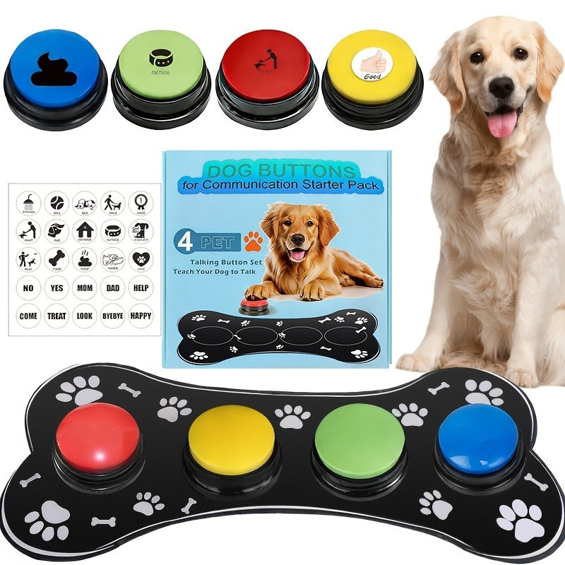 Pet Training Buttons with Mat, Recordable Dog Talking Button Set, Durable Easy-Clean, No Battery Required – Dog Communication Buttons for Talking - product image 2