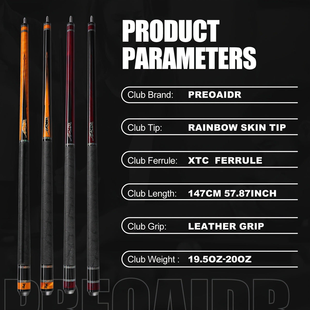 Carbon Fiber Pool Cue Stick 58 Inch – Low Deflection Billiard Cue with 12.5mm Tip, 3/8x8 Pin Joint, Leather Grip & Vacuum Quick Connector, Professional Billiards Stick for Accurate Ball Control