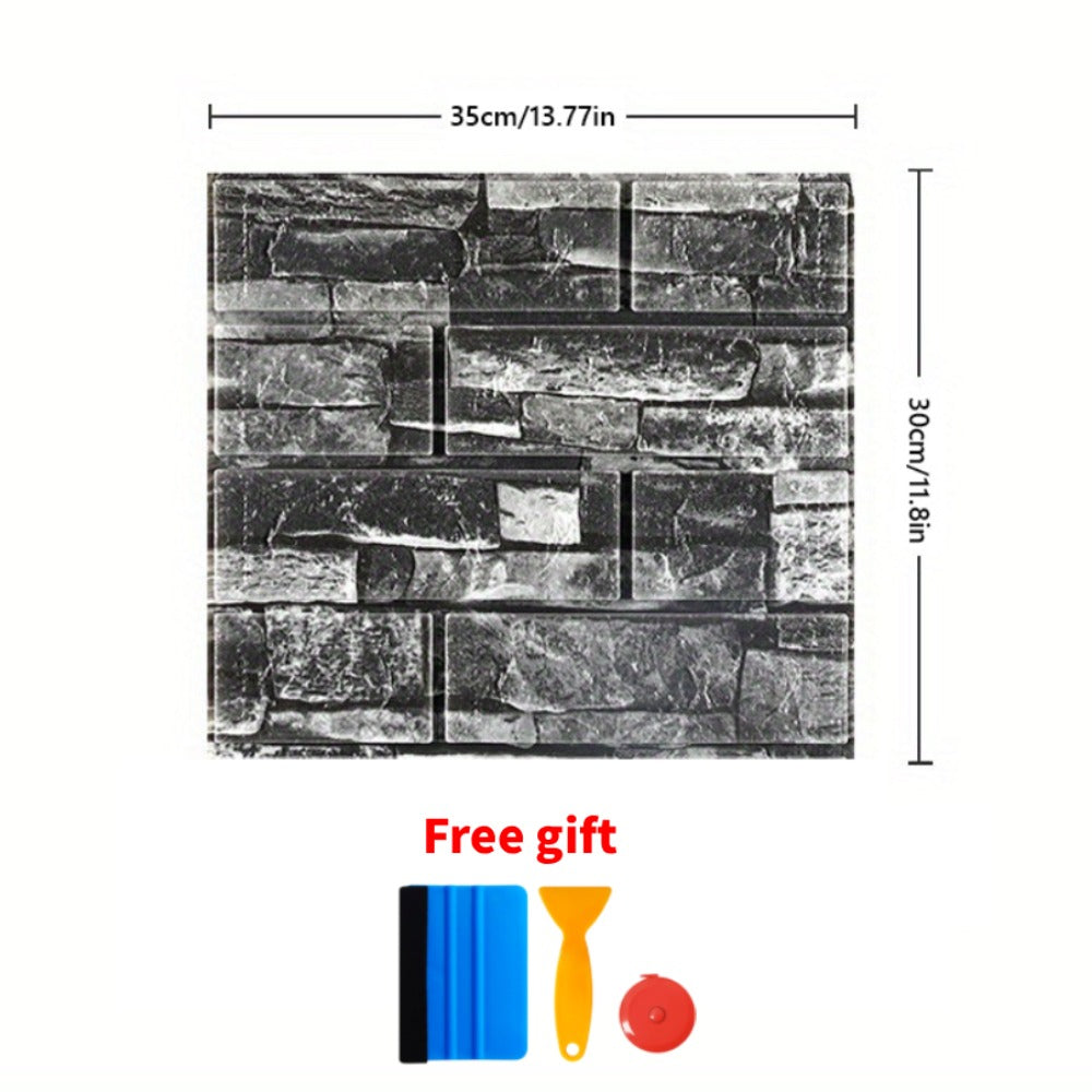 3D Peel and Stick Wood Grain Wallpaper Panels 50/100pcs - Self-Adhesive Waterproof PVC Foam Wall Tiles, Anti-Collision Textured Wall Decor for Bedroom Living Room Kitchen DIY Renov - product image 9