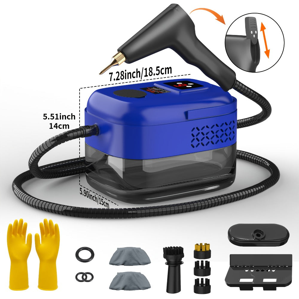 Carpet Steam Cleaner Handheld with LCD Display 1200ml Tank Gear Switch High Temperature for Kitchen Sofa Floor Tile Grout Home - product image 15