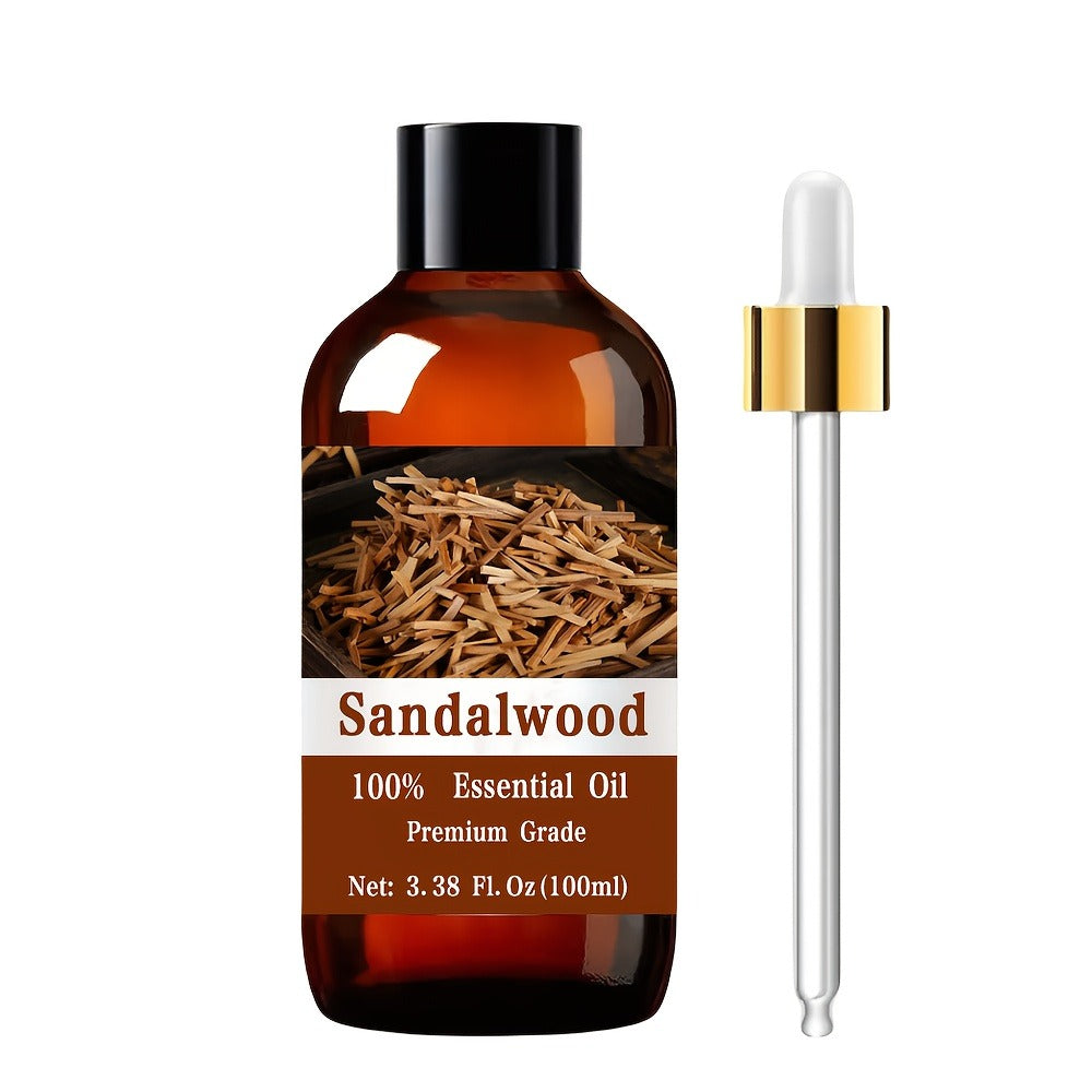 Sandalwood Essential Oil 100% Pure Undiluted 100ml — Warm Woody Grounding Scent for Aromatherapy Diffuser Meditation Yoga Massage Hair Skin Nail Care Relaxation Body Oil Women Men - product image 3