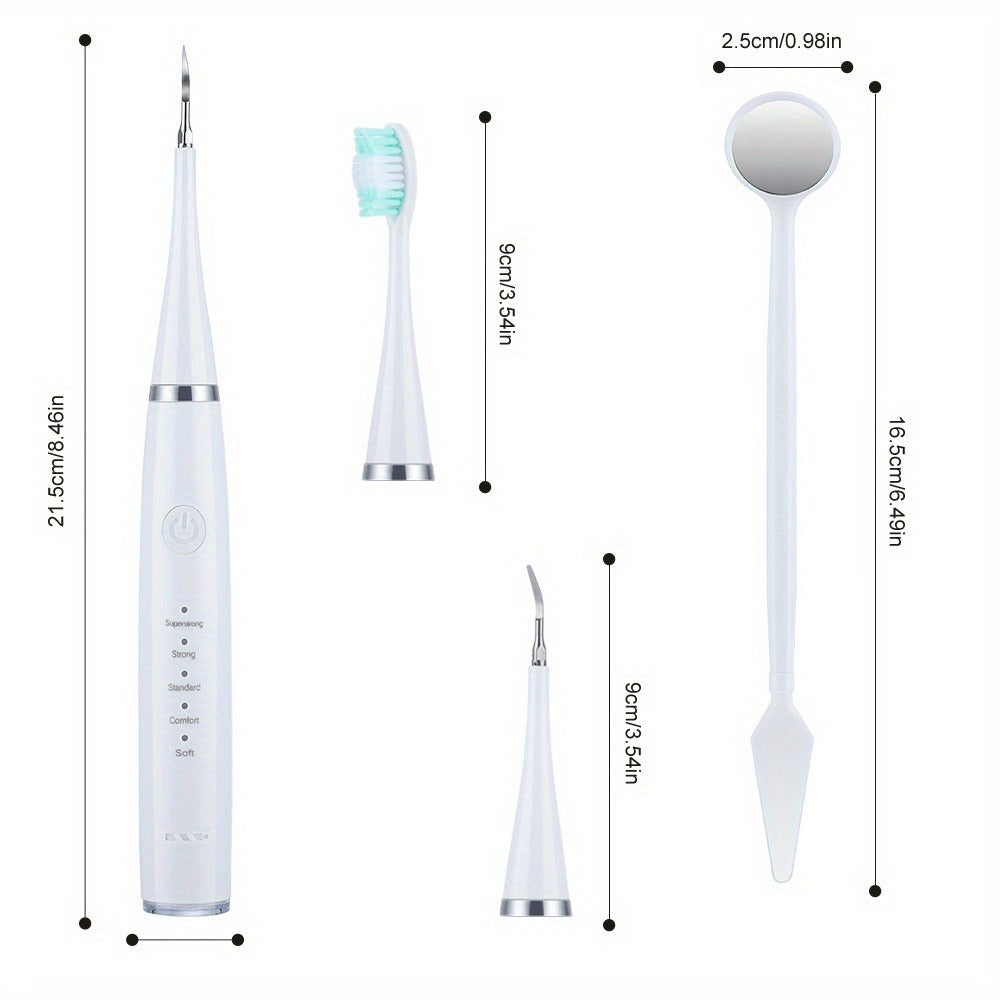 Electric Toothbrush Kit USB Rechargeable - Multi-Accessory Dental Care Set with Travel Case, Replaceable Brush Heads, Portable Oral Hygiene Device for Home & Travel, Gift for Men & - product image 4