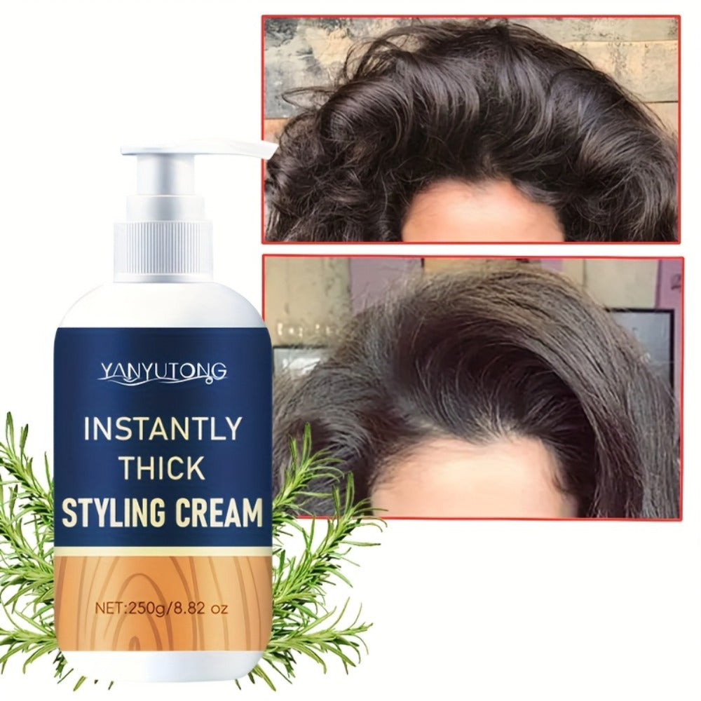 Hair Thickening Cream for Fine & Thinning Hair – Instant Volume Boost with Plant-Based Squalane & Rosemary Extract, Lightweight Non-Greasy Moisturizing Styling Cream, Unisex All Ha - product image 2
