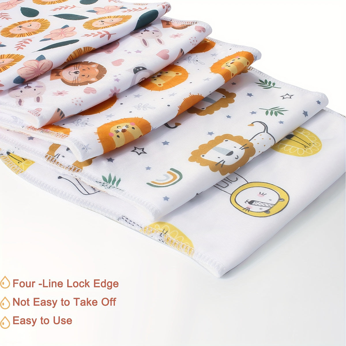 10pcs Burp Cloths for Baby Boys and Girls - Baby Burp Cloth, Baby Washcloths, Burp Rags, Large Neutral Burp Clothes for Newborn - product image 4