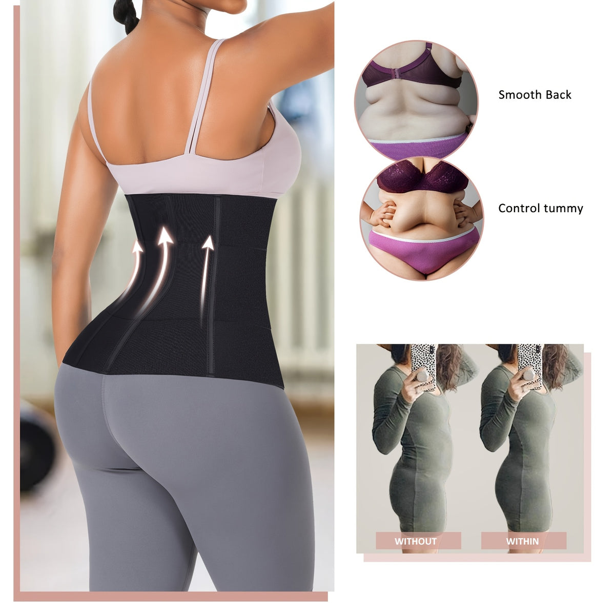 Waist Trainer for Women Latex Underbust Double Training Belt Tummy Control Waist, Post-Surgery Compression & Shaping Belt - product image 5