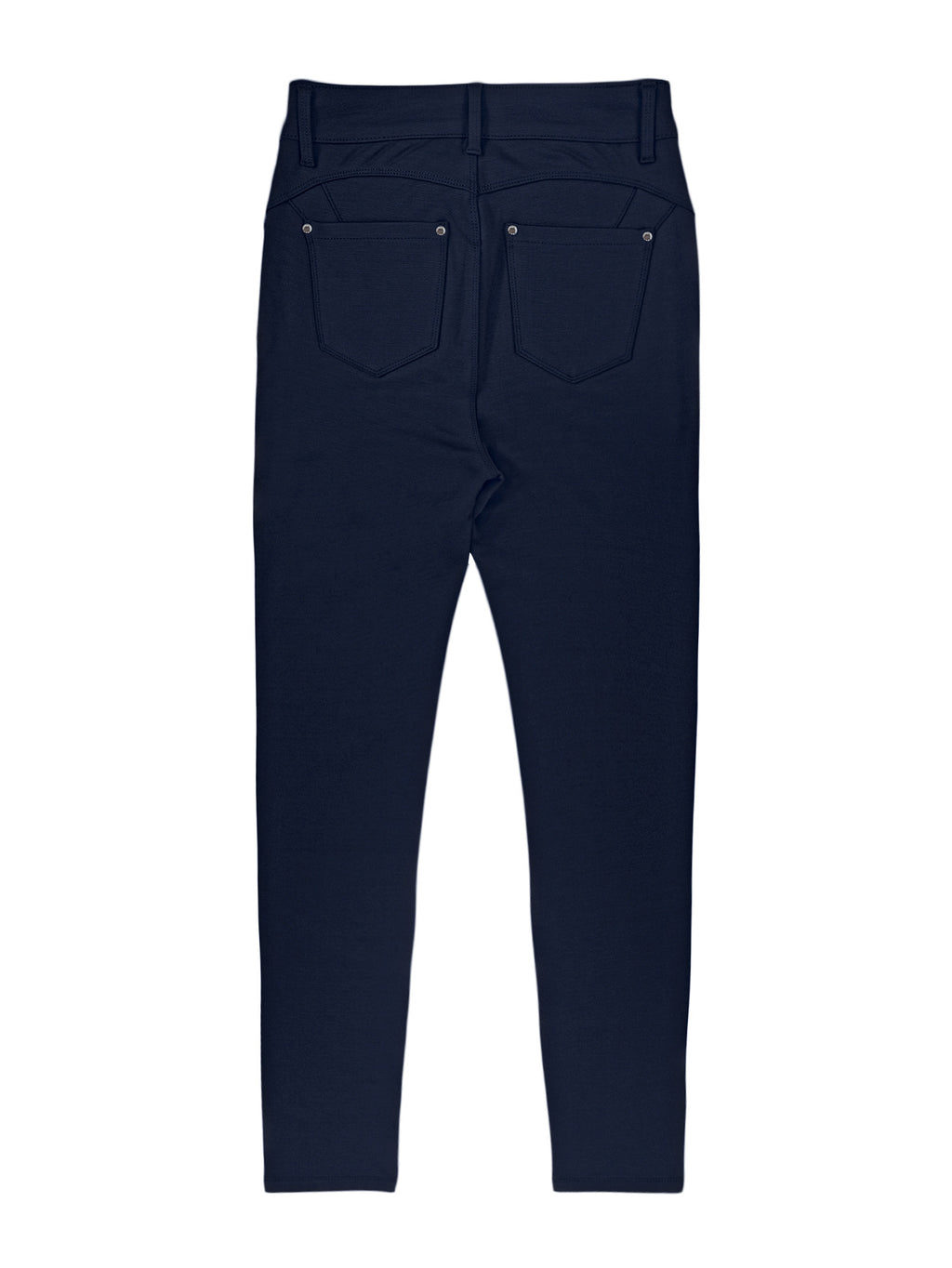 Women's Black High-Waisted Skinny Jeans - Stretchy Fabric, Button Accents, Multiple Pockets, Long Length, Casual Street Style, Allseason Pants, Casual - product image 18