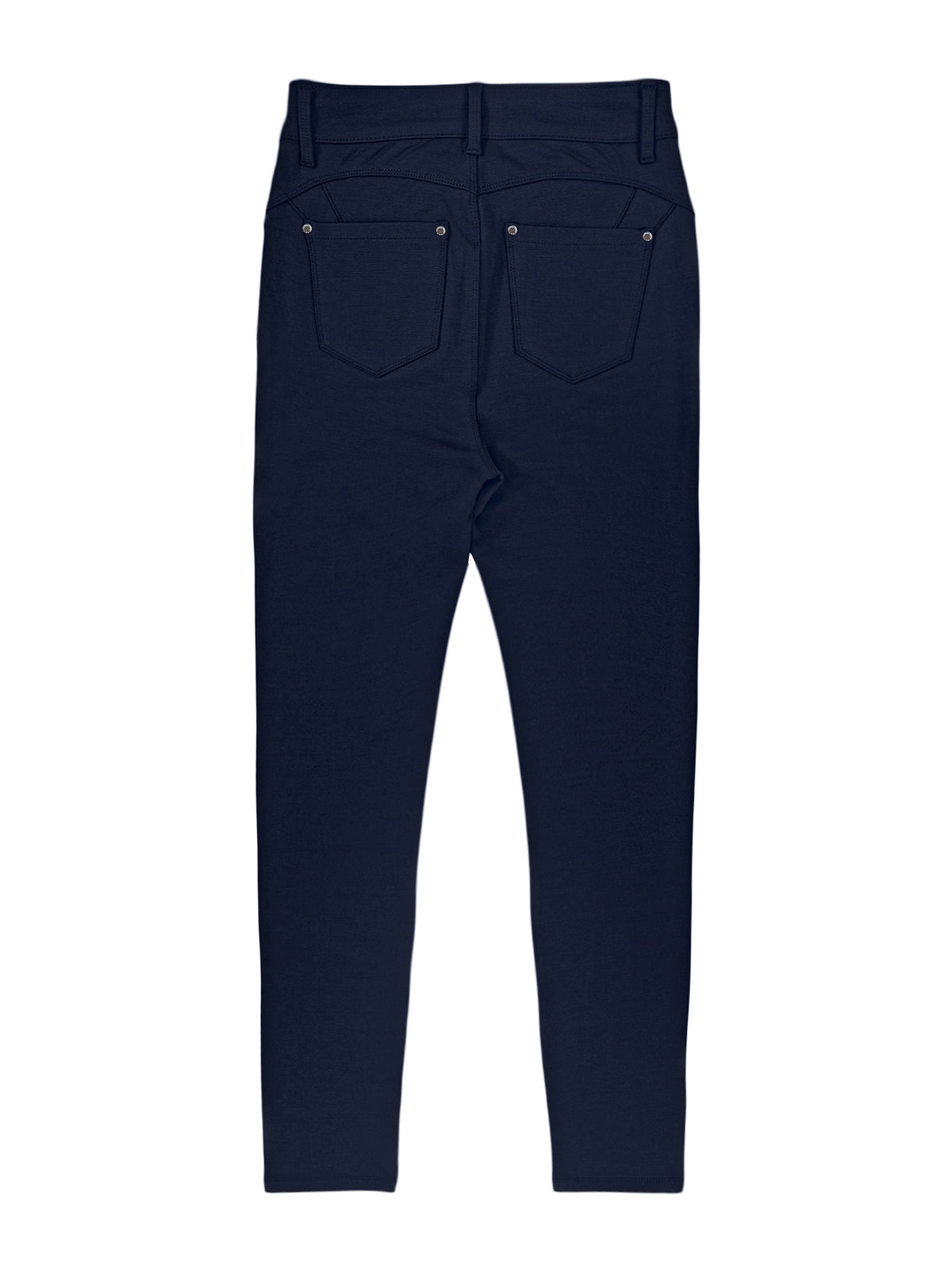 Women's Black High-Waisted Skinny Jeans - Stretchy Fabric, Button Accents, Multiple Pockets, Long Length, Casual Street Style, Allseason Pants, Casual - product image 18