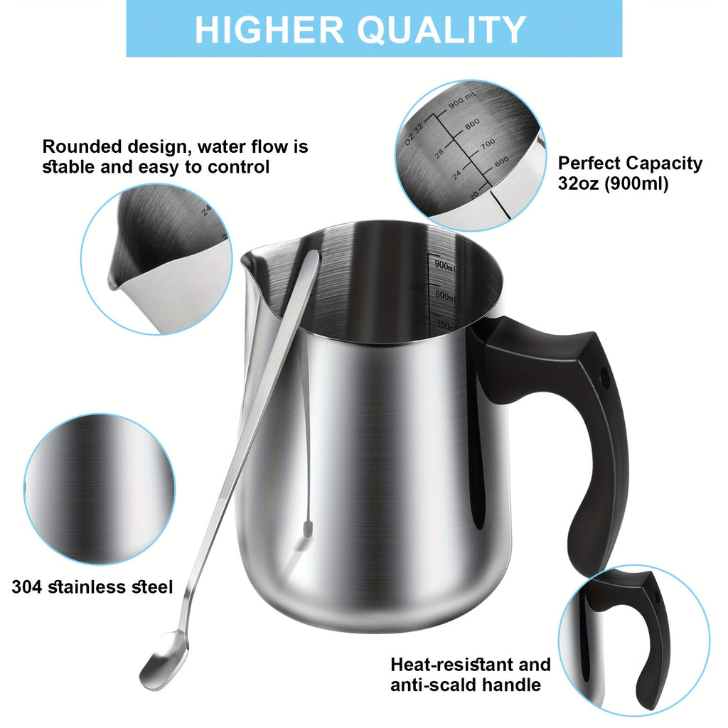 Complete DIY Candle Making Kit with Electric Wax Melter & Thermometer - 30.43oz Wax Pouring Pot, Spoon & Wick - -in- Starter for Adults & Beginners (Stainless - product image 3