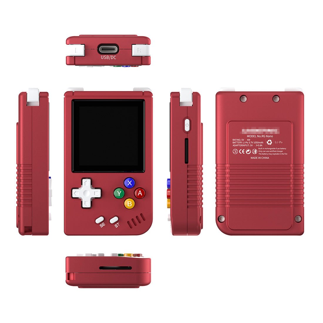CNC Aluminum Linux 1.54" IPS 10 Emulators MP3 Clock 75g 3 Colors – Anbernic RG Nano Keychain Mini Retro Handheld Game Console