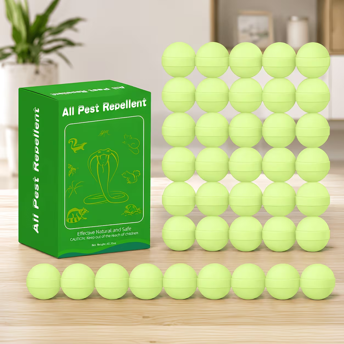 Peppermint Rodent Repellent Balls, Natural Mice Repellent Indoor Outdoor, Mouse Spider Ant Roach Repellent, Pest Control Balls for Home Garage Attic Kitchen - product image 4