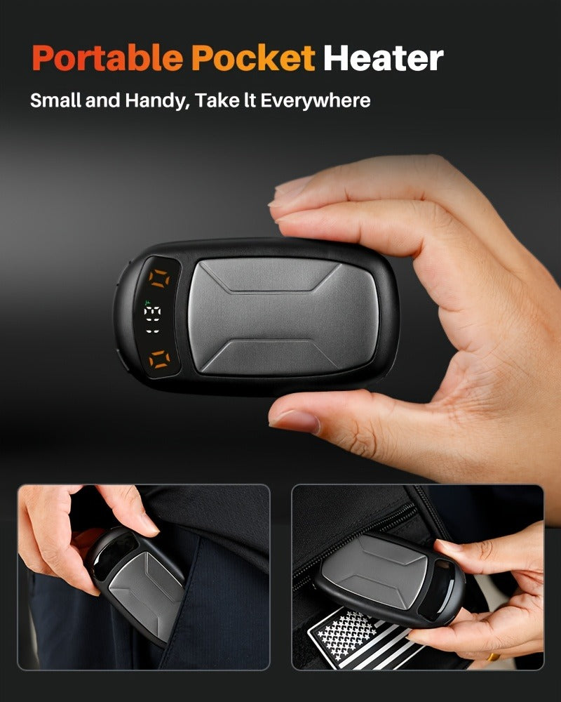 Rechargeable Hand Warmers with COB Light 2 Pack | Magnetic USB Electric Pocket Hand Warmer 12 Hours Heat | Carry-along Reusable Handwarmer for Camping Hiking - product image 15