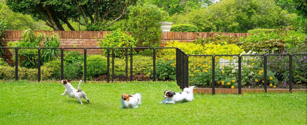 8 & 16 Panel Pet Exercise Pen for Large Medium Small Dogs, Carry-along Indoor Outdoor Puppy Pen for Yard Garden Camping RV, 24"/32"/40" Panel Height – Dog - product image 24