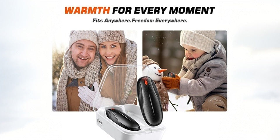 Rechargeable Hand Warmers 2 Pack with Charging Case – Electric Travel-friendly Pocket Heater, Quick Charge, Reusable Heat Packs for Winter Outdoor Camping - product image 16