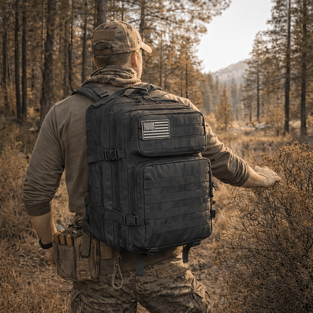 Tactical Backpack 45L | Military Rucksack for Men Women Hiking Camping Emergency 3-Day Bug Out Bag