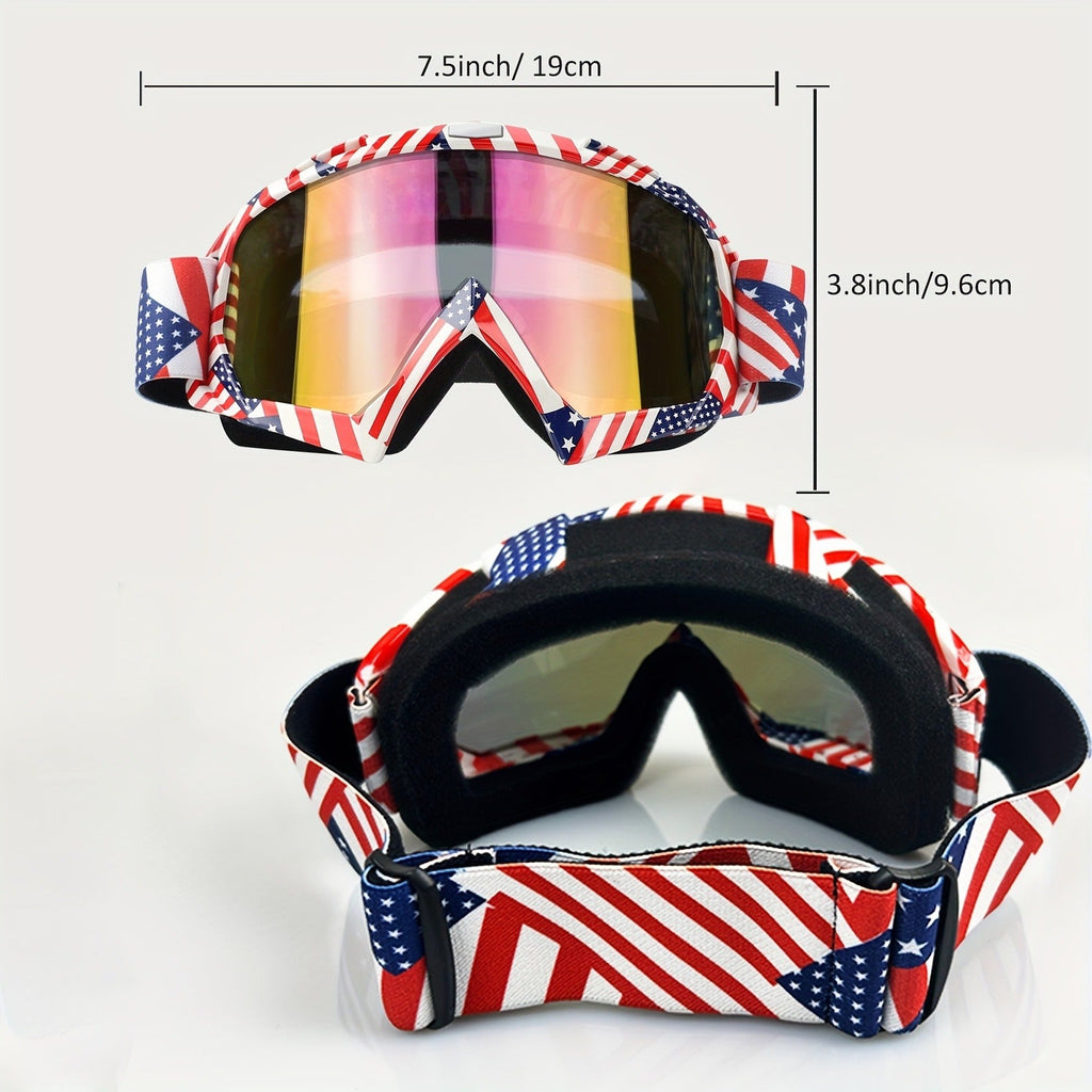 TPU Frame PC Lens Mirror Coating, Thick Foam Pad, Adjustable Strap, 28+ Color Styles, Adult Snow Goggles for Skiing & Snowboarding, Great Gift | Ski Goggles Set with Black Headband