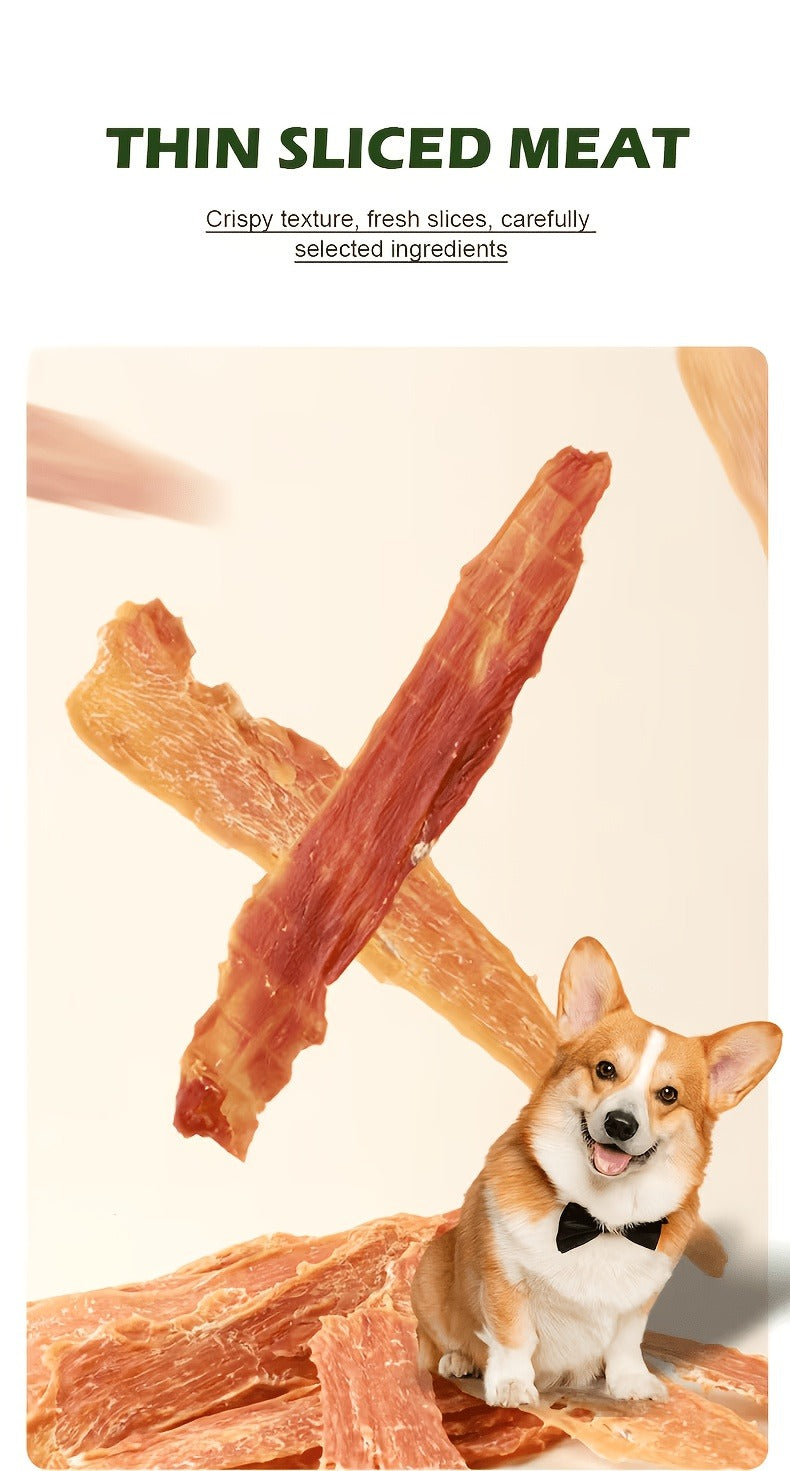 Chicken Jerky Treats for Dogs and Cats | High Protein Chicken Breast Slices, Grain-Free Dental Chews & Training Rewards for Puppies Kittens Adult Dogs Cats - product image 9
