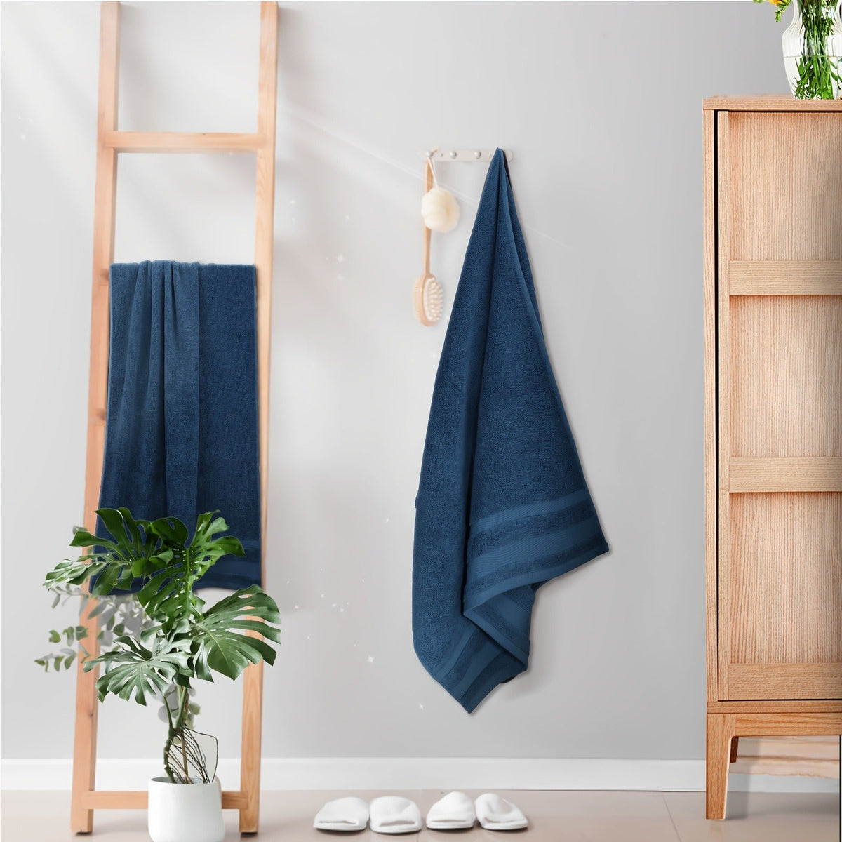 100% Pure Cotton Large Bath Towels for Women & Men, Highly Absorbent Quick Dry Spa Hotel Quality Towels for Bathroom, Bedroom, Gym, Pool & Travel, Soft Fluffy Luxury Towel Sets | Cotton Bath Towel Set 6/10 Piece