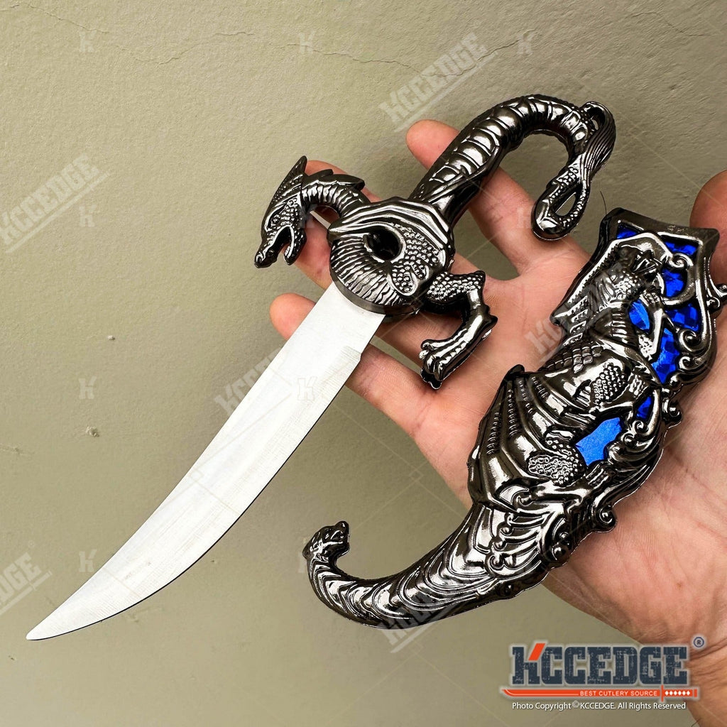 9" Dragon Cosplay Collectible Dagger, 440 Stainless Steel, Historical Replica for Display & Medieval Fair Props – Medieval Fantasy Fixed Blade Knife with - product image 16