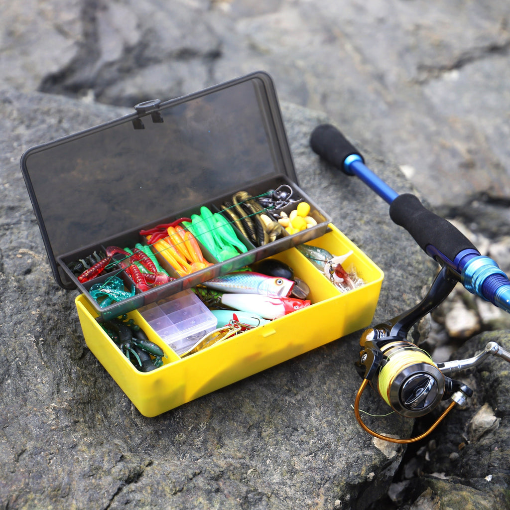 Mixed Plastic & Metal Baits, Hooks, Swivels & Jig Hooks (361 pcs) – Fishing Lures Kit with Tackle Box - product image 16