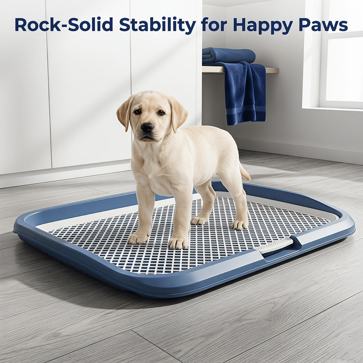 Indoor Dog Potty Tray with Removable Grating – Leak-Proof Puppy Training Toilet, Washable Pee Pad Holder for Apartments, Easy Clean Dog Bathroom, 7 Colors - product image 15