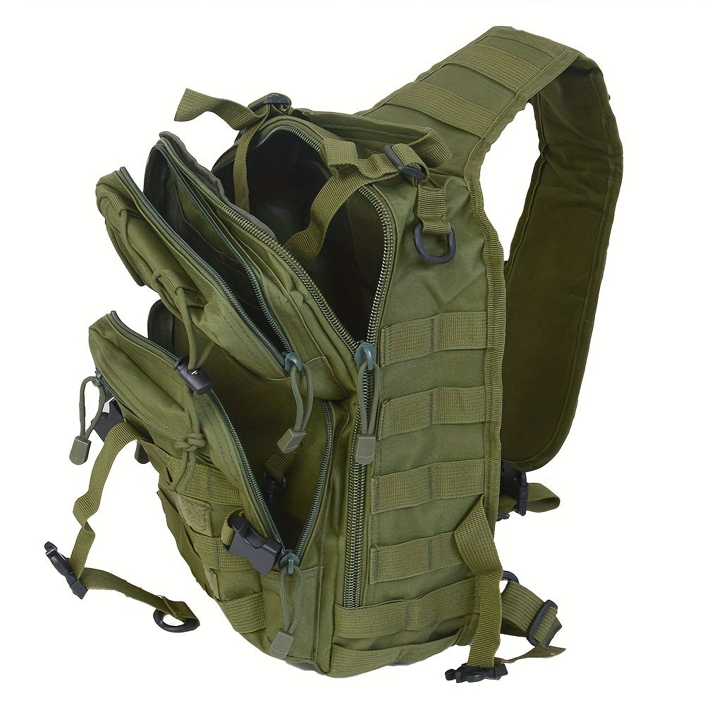 Single Shoulder Crossbody Sling Pack for Hiking, Patrol & Outdoor EDC, Adjustable Strap, Multi-Pocket – Tactical Chest Bag - product image 18