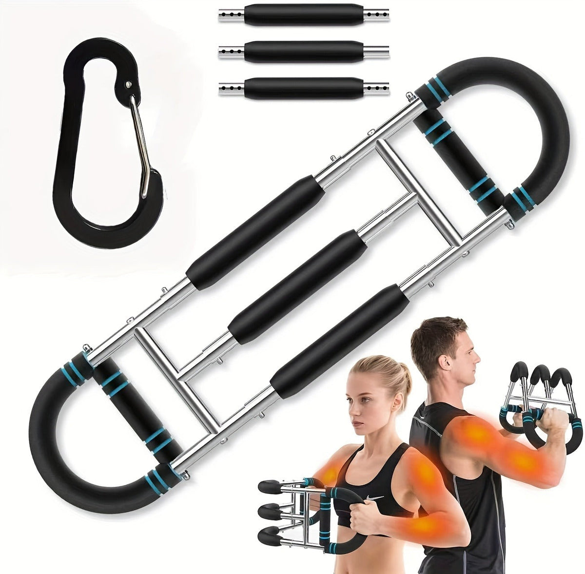 Adjustable Arm & Tricep Trainer – Spring Chest Expander Bar - product image 18