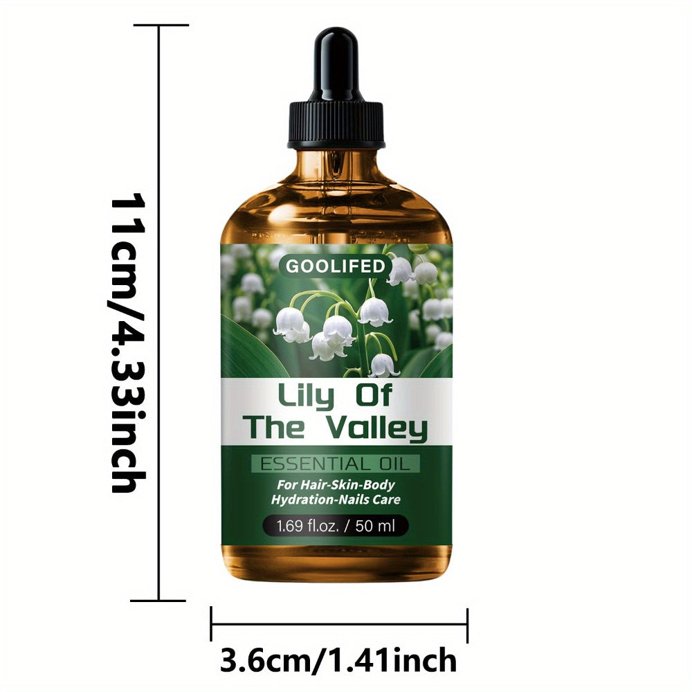 Lily of the Valley Body Oil 50ml Deep Moisturizing No-Methanol Multipurpose Hydrating Oil for Dry Skin Hair Nails — Fresh Floral Scent Conditioning Unisex Skin Care Essential Oil - product image 5