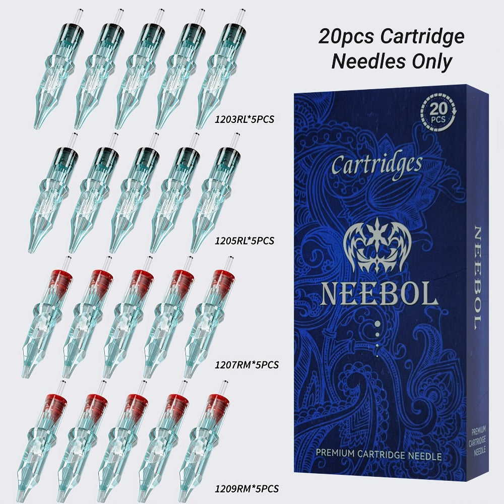 Tattoo Cartridge Needles Disposable 20/50pcs - Standard Round Liner RL & Round Magnum RM Mixed Sizes, Sterile Tattoo Needle Cartridges for Professional Artists & Beginners, Body Ar - product image 5