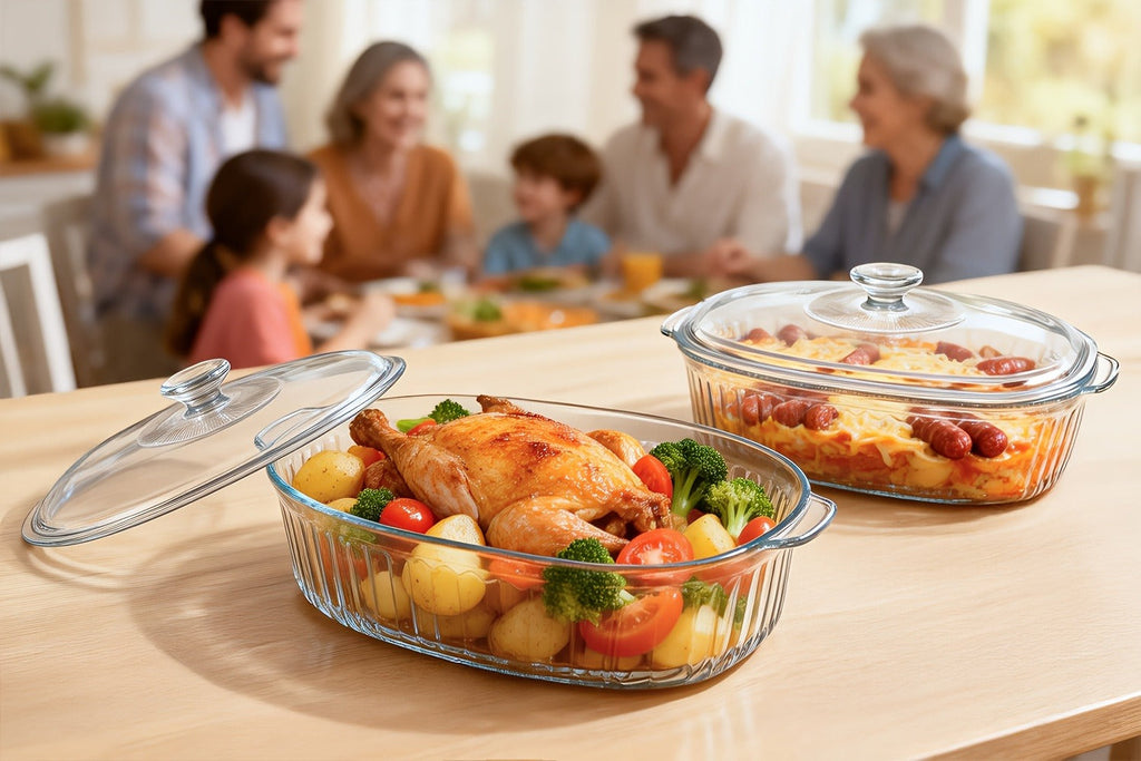 Borosilicate Glass Baking Dish with Lid 96oz – Oval Casserole Pan Microwave Oven Fridge Safe | Multi-Use for Baking, Meal Prep, Grilled Fish, Salad & Food Serving | Kitchen Bakewar - product image 13