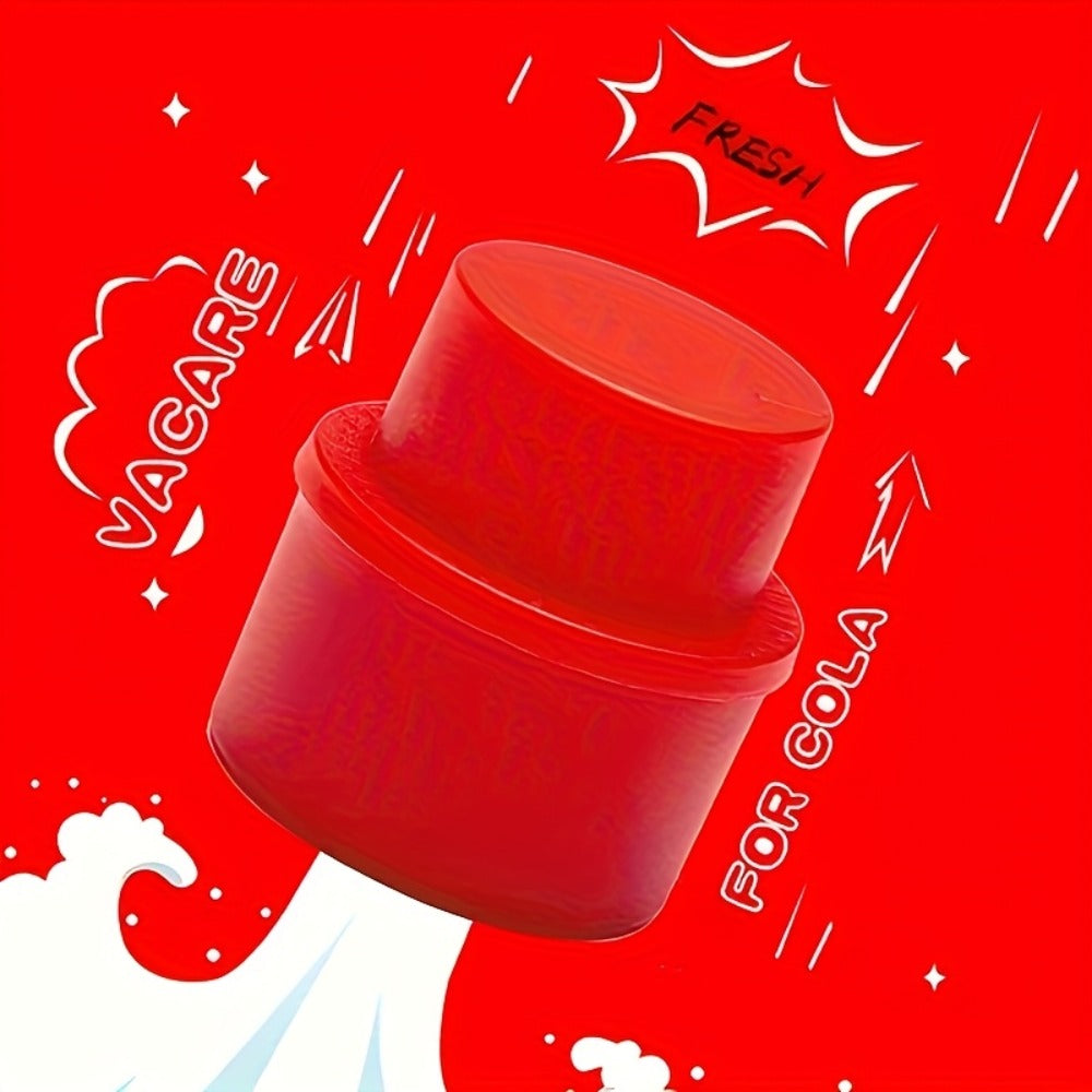 Soda Bottle Caps 3-Pack Carbonation Saver – Squeeze to Restore Bubbles & Lock in Freshness | Leak-Proof Reusable Bottle Caps in Black Red Combo | Fridge Travel Outdoor Kitchen Drin - product image 2