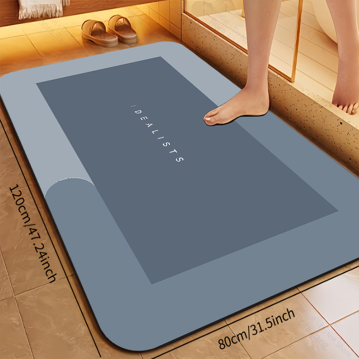 [Popular Choice] Super Absorbent Quick-Dry Bath Mat - Soft, Non-Slip Diatomite Design, Suitable for Showers, Bathtubs, and Doors - Hypoallergenic, the Perfect - product image 2