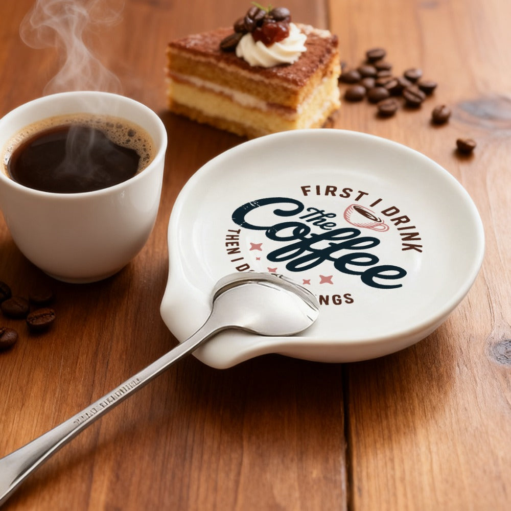 Ceramic Spoon Rest Funny Coffee Quote – "A Cup of No Return" Ceramic Utensil Holder for Coffee & Tea Spoons, Cute Spoon Holder for Kitchen Counter, Cafe Decor, Perfect Coffee Lover - product image 7