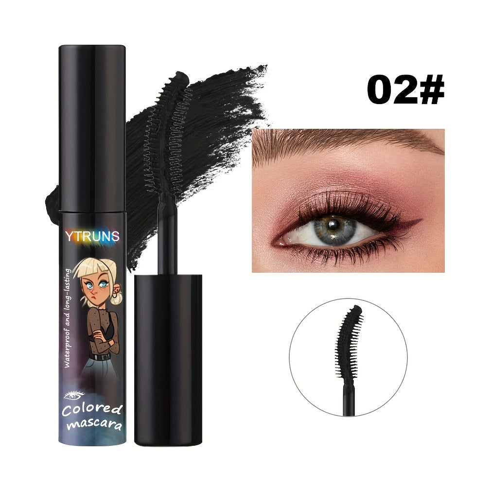 Colored Mascara Waterproof Long-Lasting YT1RUNS Volume Lengthening Curling Lash Formula | 6 Shades White Blue Purple Pink | Plant Squalane | Daily & Party Wear - product image 23