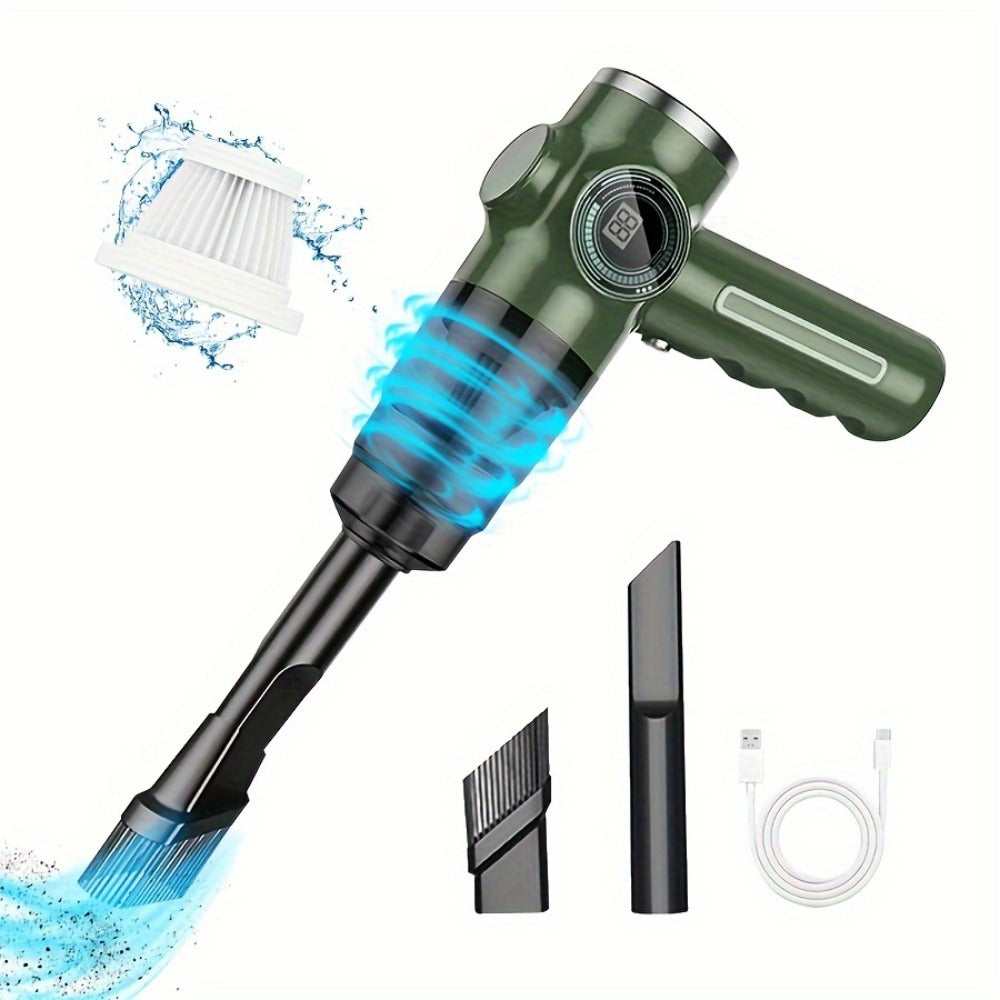 Cordless Handheld Vacuum Cleaner with LCD Display & Multi-Nozzles, 9000Pa Suction 50000RPM HEPA Filter, 2-in-1 Blow & Vacuum for Car Home Office Pet Hair Keyboard Sofa - product image 5