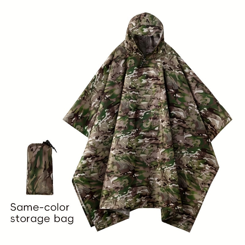Lightweight Polyester Raincoat for Hiking Camping Mountain Climbing Outdoor Sports, One Size Unisex Emergency Rain Jacket with Smooth Lining | Waterproof Rain - product image 2