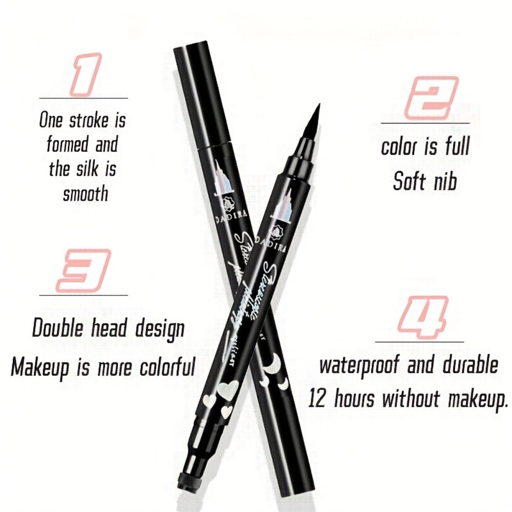Waterproof Eyeliner Pen Set 6pcs Double-Ended Liquid Eyeliner Kit – Smudge-Proof, Oil-Proof, Long-Lasting Precision Eye Liner Pencil for Women, All-Day Wear, Cat Eye, Holiday Makeu - product image 8