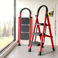 Folding Step Stool Ladder 500lbs Heavy Duty Steel with Anti-Slip Wide Treads & Handrails – Safety Lock, Portable Multi-Step Ladder for Home, Kitchen & Outdoor Use, Mini / Medium /  - product image 17